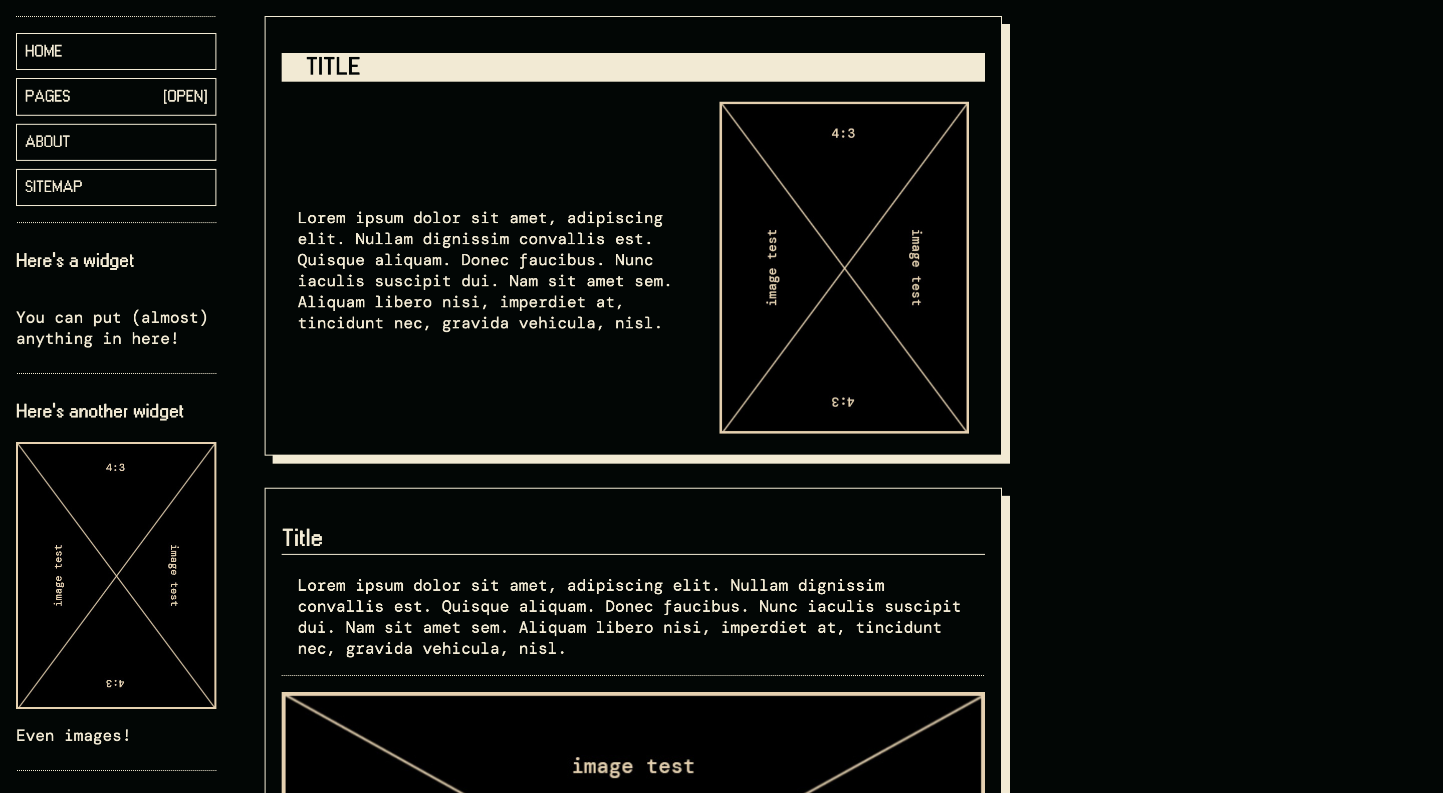 Screenshot of the CC-LINK template